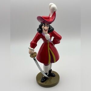 Vintage Disney Evil Villain Captain Hook from Peter Pan Figurine